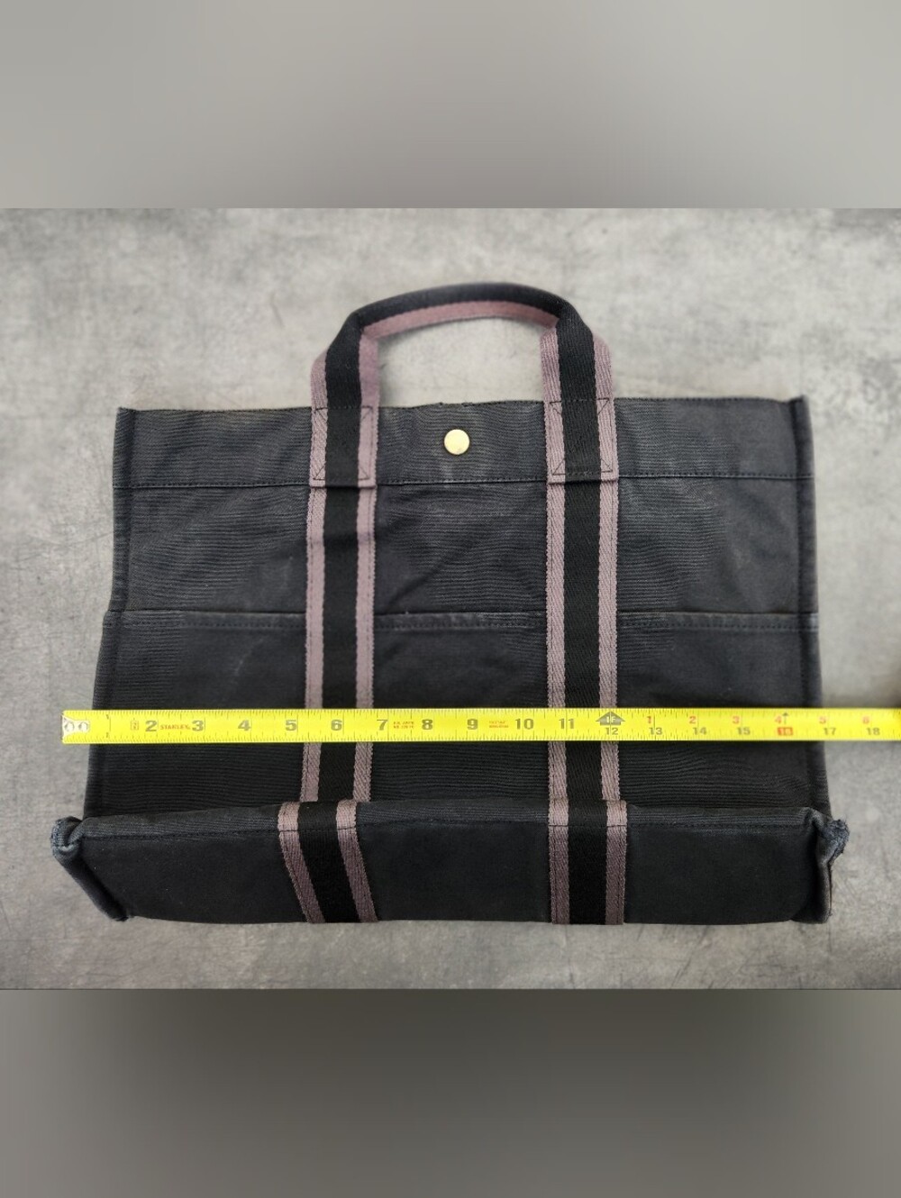 HERMES Large Gray Tote - Picture 4 of 11